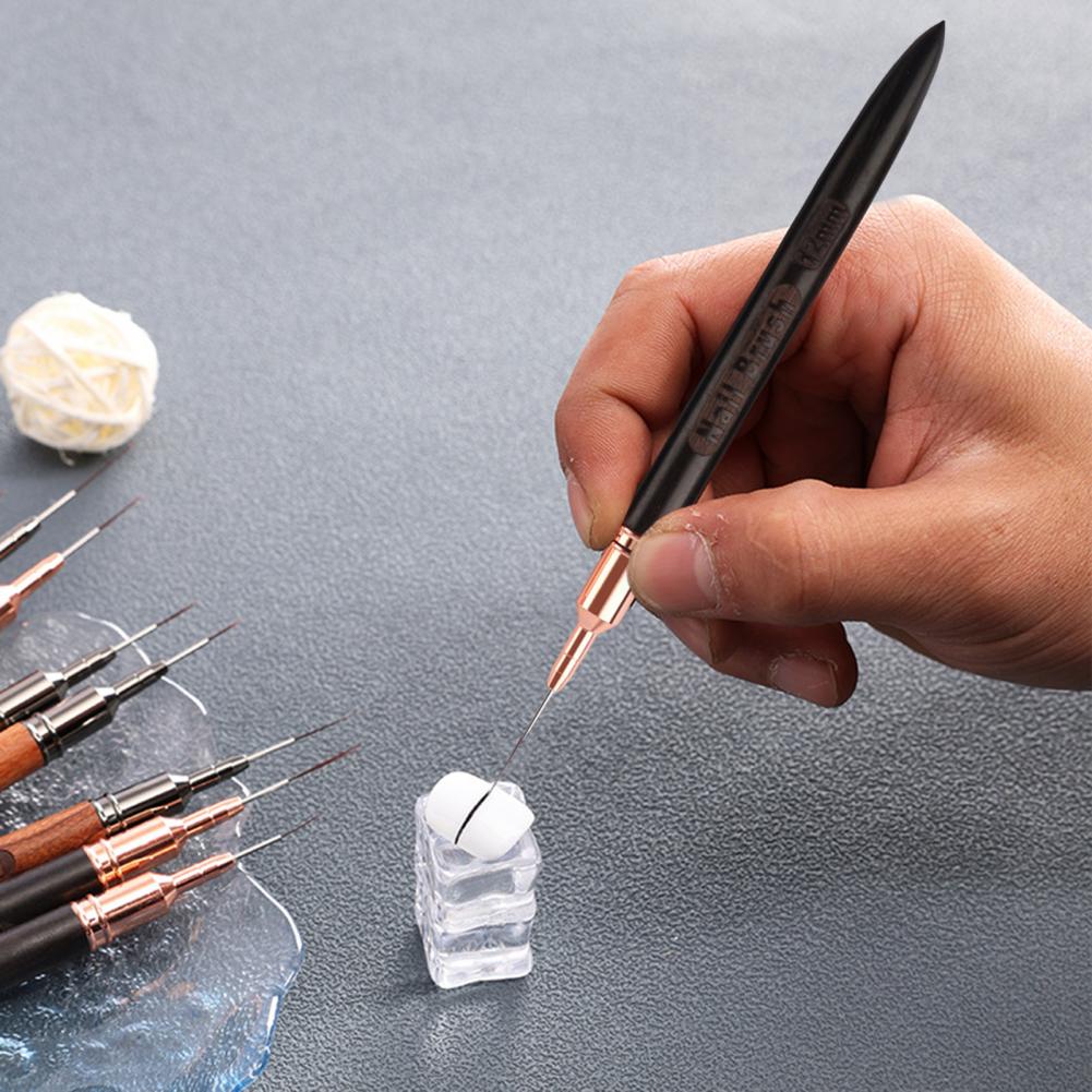 Detailing Brush Set - Fijne Detail Nagelkwast 6/9/12/15/18mm Nagelkunst Kwastenset