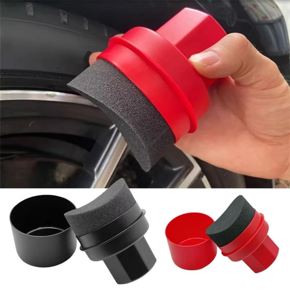Wax Applicator Pad - Gebogen bandenpoets spons met hoes, herbruikbare