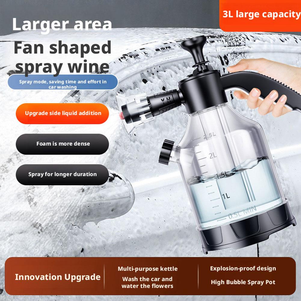Foam Cannon Car Wash - 3L Handpomp Schuimspuit met 3 soorten