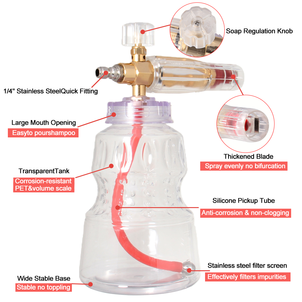 Professioneel aluminium schuim - Pressure Washer Foam Gun recensie en prijs